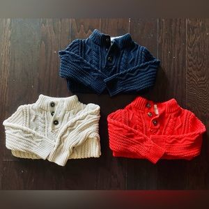 3 Bundle Baby Gap Sweaters